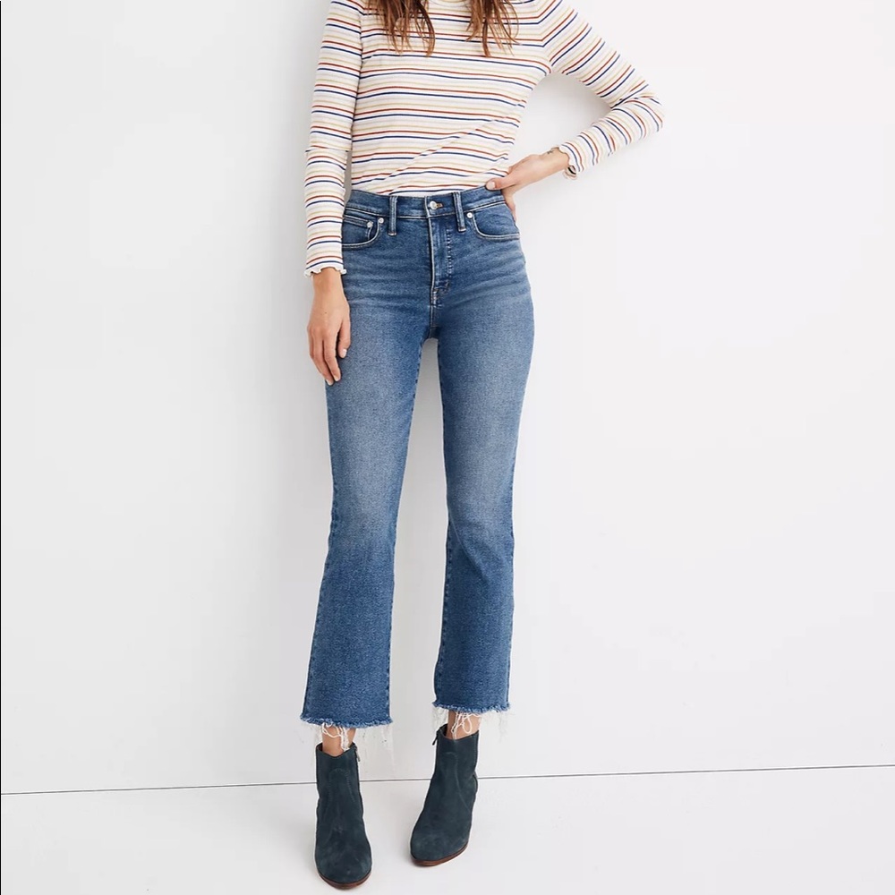 Madewell Demi Boot Jeans in Fleetwood Wash Size 25